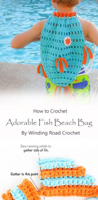 Adorable Crochet Fish Beach Bag By Winding Road Crochet