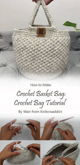 Crochet Basket Bag: Crochet Bag Tutorial By Wan from Knitcroaddict