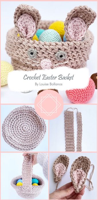 Crochet Easter Basket By Louise Bollanos