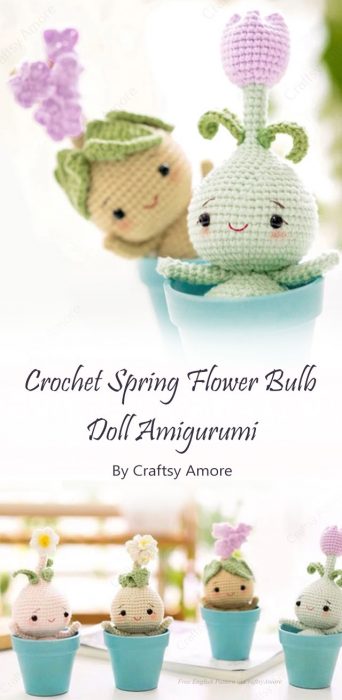 Crochet Spring Flower Bulb Doll Amigurumi By Craftsy Amore