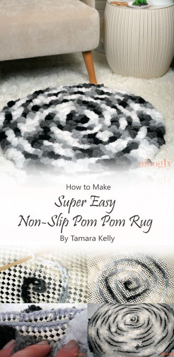 Super Easy Non-Slip Pom Pom Rug By Tamara Kelly