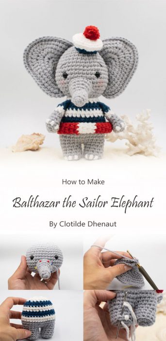 Balthazar the sailor elephant By Clotilde Dhenaut