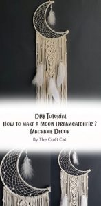 Moon Dreamcatcher Free Macrame Tutorial - Carolinamontoni.com
