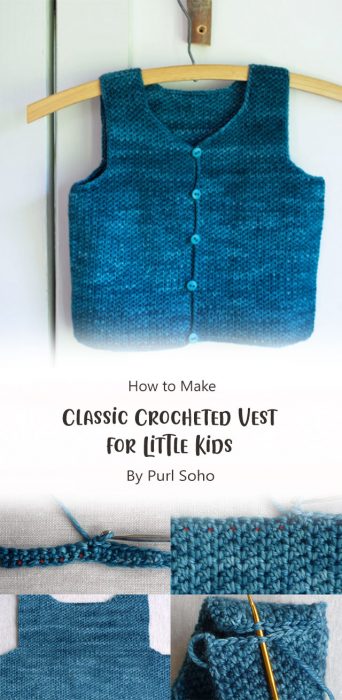 Classic Crocheted Vest for Little Kids By Purl Soho