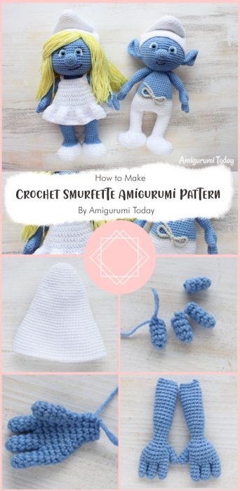 Crochet Smurfette Amigurumi Pattern By Amigurumi Today