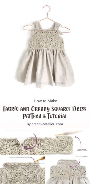 Fabric and Granny Squares Dress – Pattern & Tutorial By creativaatelier. com