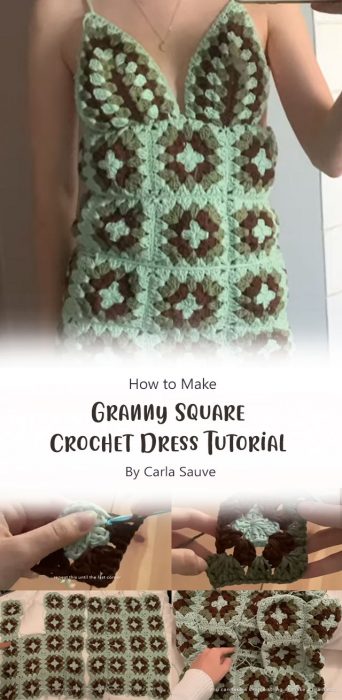 Granny Square Crochet Dress Tutorial By Carla Sauve