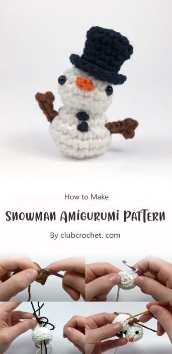 Snowman Amigurumi Pattern By clubcrochet. com