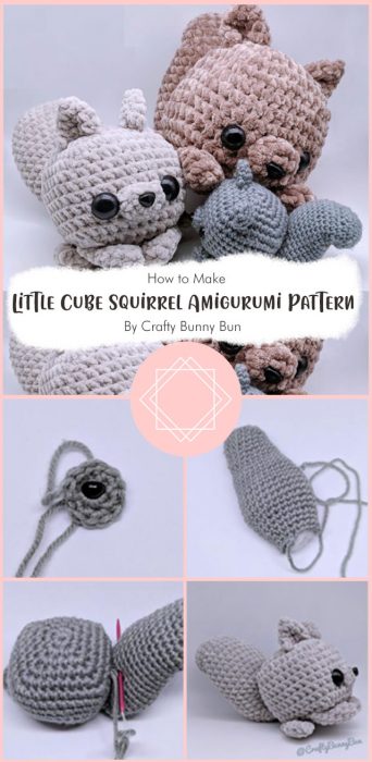 Little Cube Squirrel Amigurumi Pattern By Crafty Bunny Bun