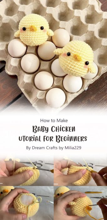 Baby Chicken Tutorial for Beginners By Dream Crafts by Milia229