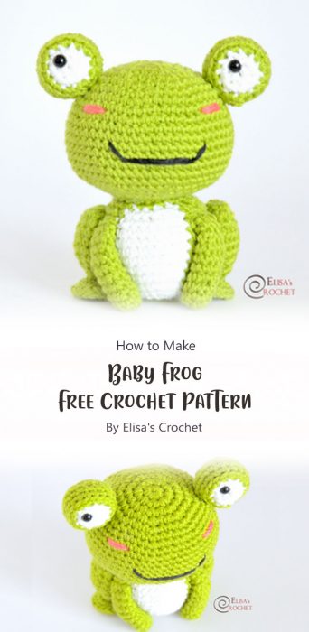 Baby Frog Free Crochet Pattern By Elisa's Crochet