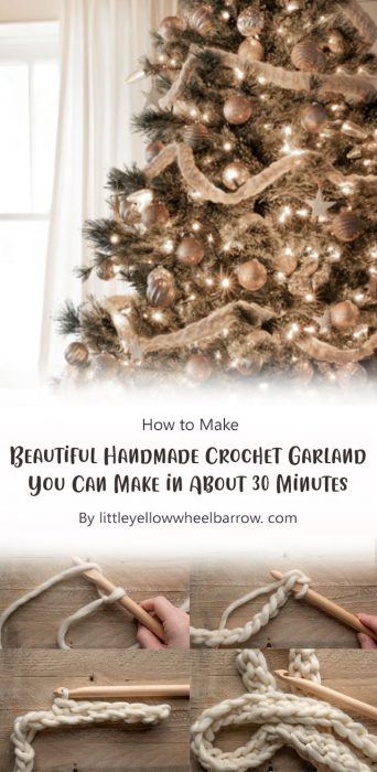 Beautiful Handmade Crochet Garland You Can Make in About 30 Minutes By littleyellowwheelbarrow. com