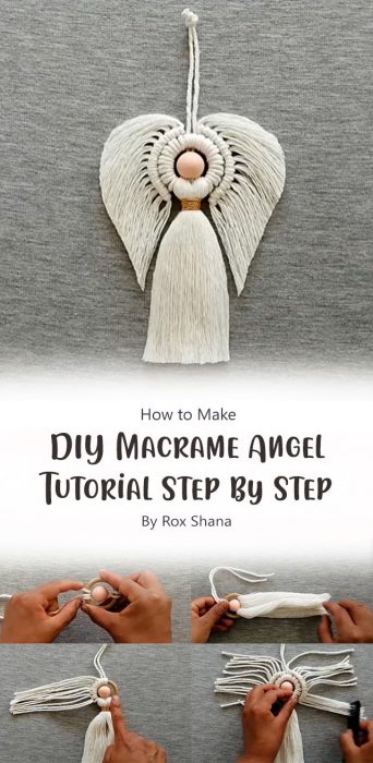 DIY Macrame Angel Tutorial Step by Step By Rox Shana