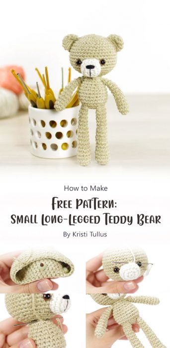 Free Pattern Small Long-Legged Teddy Bear By Kristi Tullus