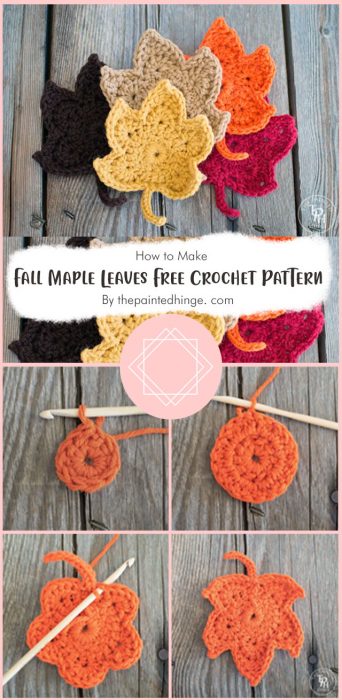 Fall Maple Leaves Free Crochet Pattern By thepaintedhinge. com