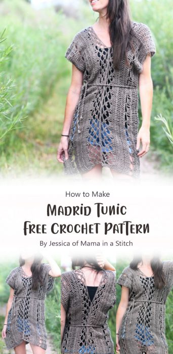 Madrid Tunic Free Crochet Pattern By Jessica of Mama in a Stitch