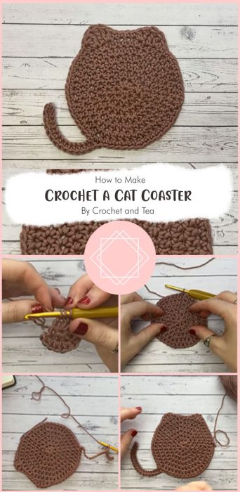 How to Crochet a Cat Coaster By Crochet and Tea
