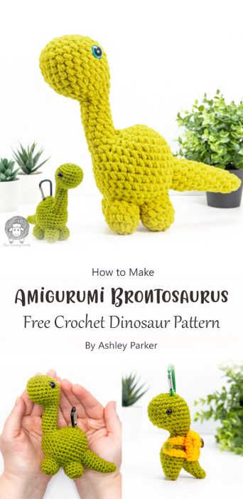 Amigurumi Brontosaurus Free Crochet Dinosaur Pattern By Ashley Parker