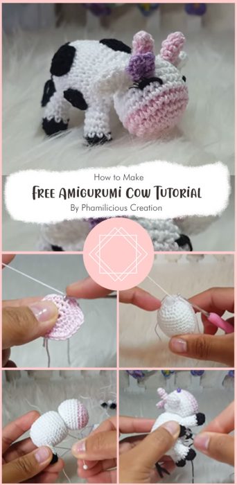 Amigurumi Cow By Phamilicious Creation