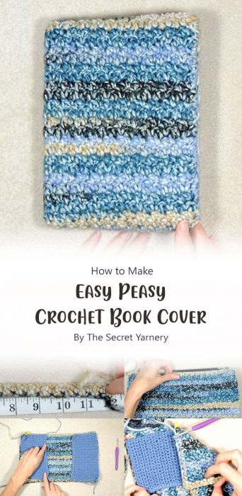 Easy Peasy Crochet Book Cover By The Secret Yarnery