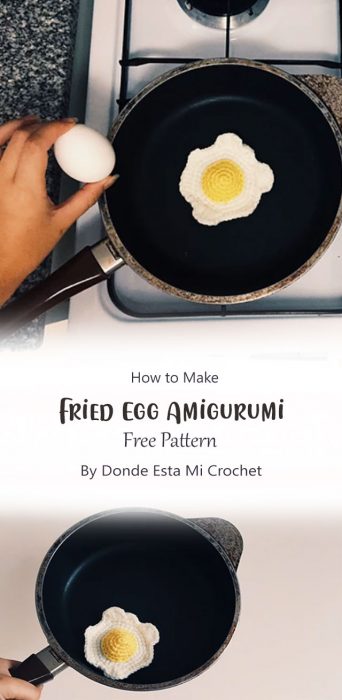 Fried Egg Amigurumi By Donde Esta Mi Crochet