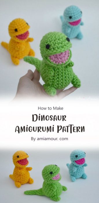 Dinosaur Amigurumi Pattern By amiamour. com