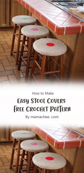 Easy Stool Covers – Free Crochet Pattern By mamachee. com