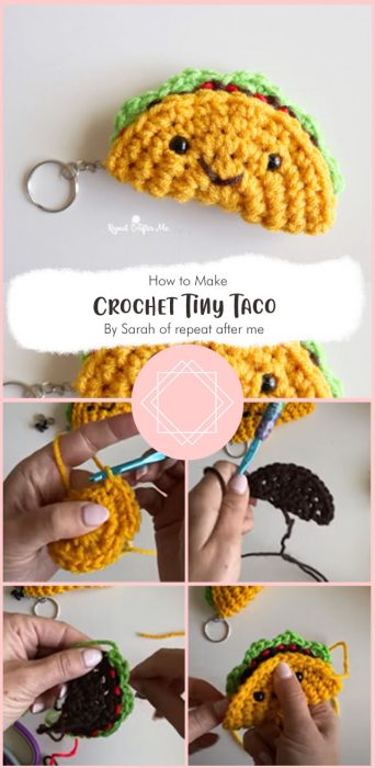 Crochet Tiny Taco By Sarah of repeat after me