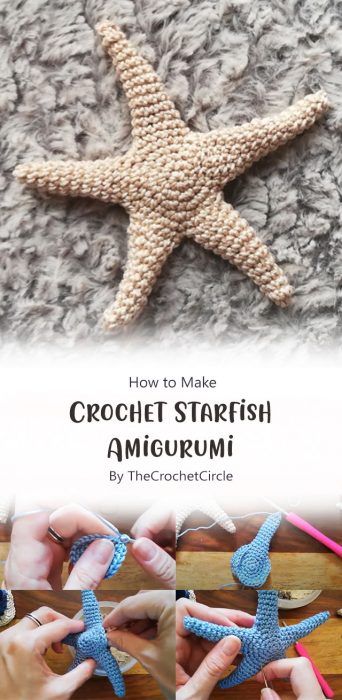 Crochet Starfish Amigurumi By TheCrochetCircle