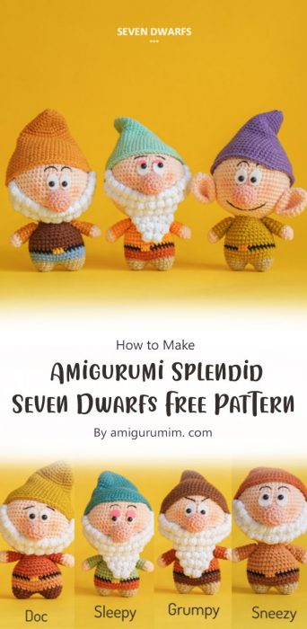 Amigurumi Splendid Seven Dwarfs Free Pattern By amigurumim. com