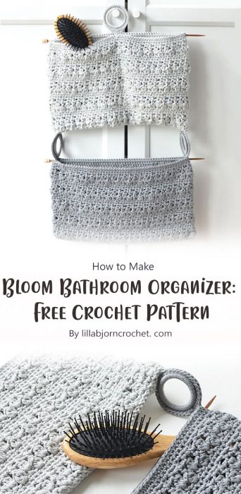 Bloom Bathroom Organizer Free Crochet Pattern By lillabjorncrochet. com