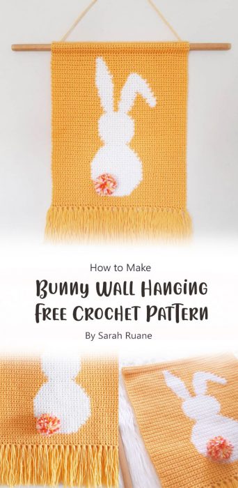 Bunny Wall Hanging - Free Crochet Pattern By Sarah Ruane