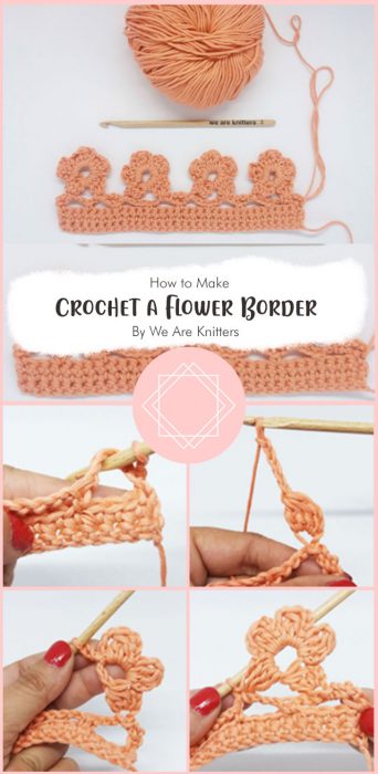How to Crochet a Flower Border By We Are Knitters