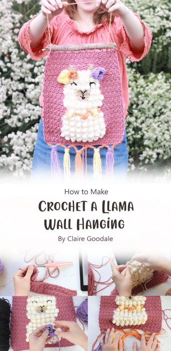 How to Crochet a Llama Wall Hanging By Claire Goodale