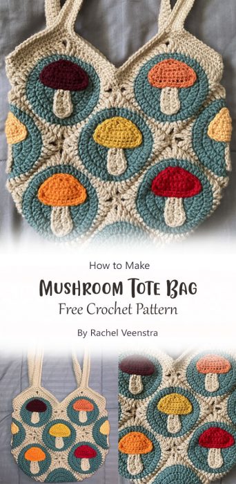 Mushroom Tote Bag By Rachel Veenstra