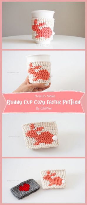 Bunny Cup Cozy Easter Crochet Pattern By ChiWei