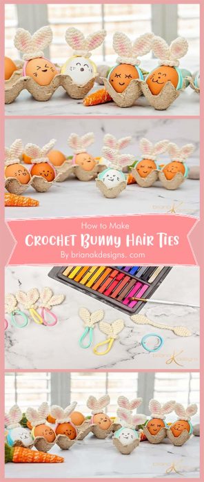 Crochet Bunny Hair Ties By brianakdesigns. com