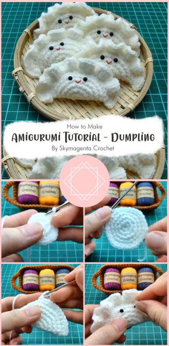 Easy Crochet Amigurumi Tutorial - Dumpling By Skymagenta Crochet