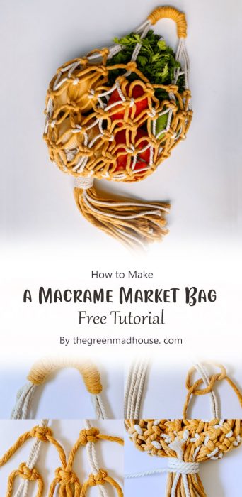 How to Make a Macrame Market Bag By thegreenmadhouse. com