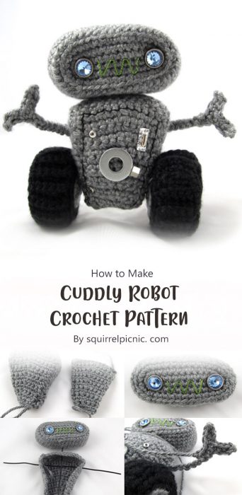 Cuddly Robot Crochet Pattern By squirrelpicnic. com