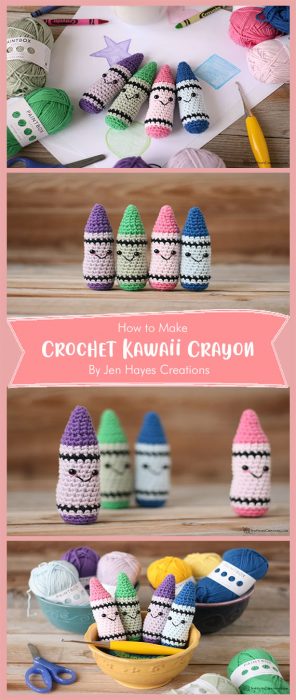 Crochet Kawaii Crayon By Jen Hayes Creations