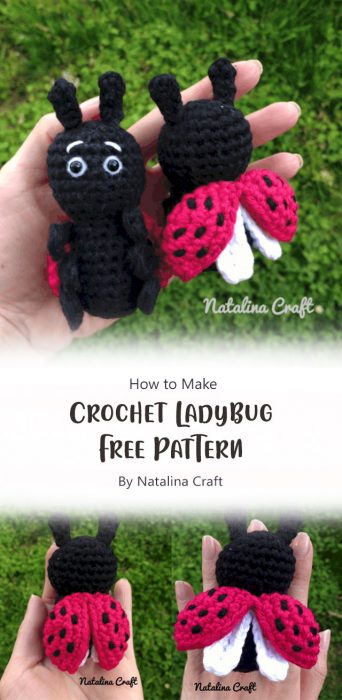 Crochet Ladybug - Free Pattern By Natalina Craft