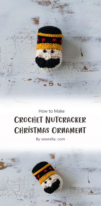 Crochet Nutcracker Christmas Ornament By sewrella. com