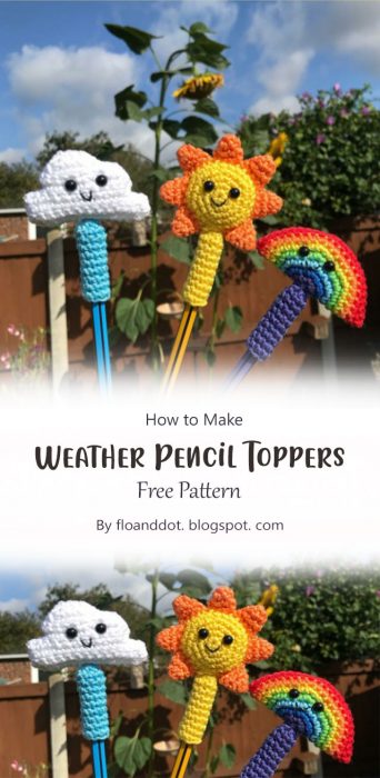 Weather Pencil Toppers By floanddot. blogspot. com