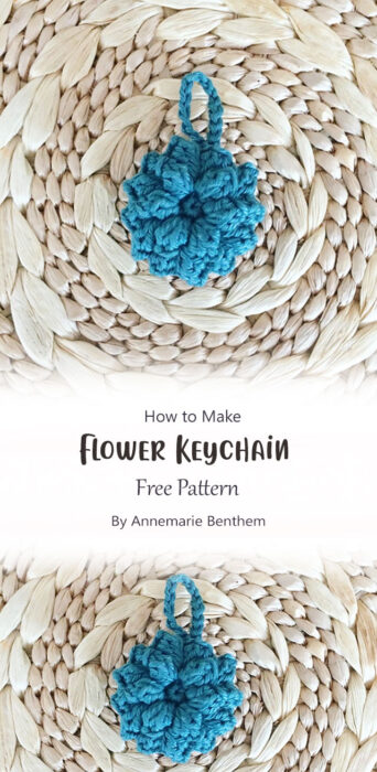 Flower Keychain By Annemarie Benthem