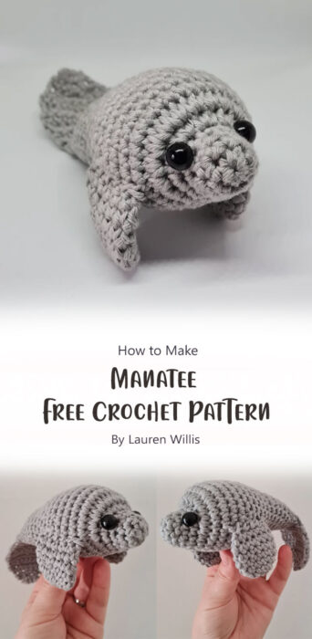 Manatee Free Crochet Pattern By Lauren Willis
