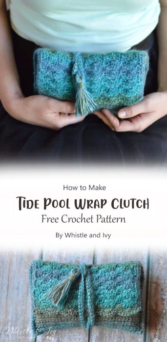 Tide Pool Wrap Clutch By Whistle and Ivy