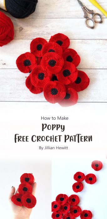 Poppy Free Crochet Pattern By Jillian Hewitt