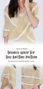 Pretty Wrap Top Free Crochet Pattern Ideas - Carolinamontoni.com
