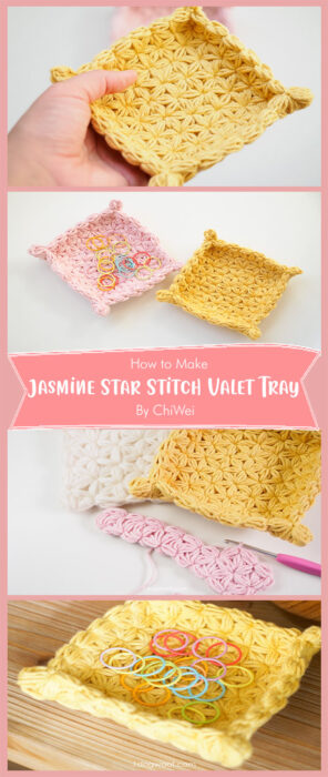 Jasmine Star Stitch Valet Tray By ChiWei